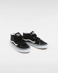 Vans - Sk8 mid reissue V - kids - velcro - black/white