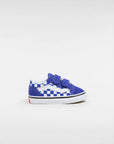 Vans - old skool V - toddler - blue checkerboard