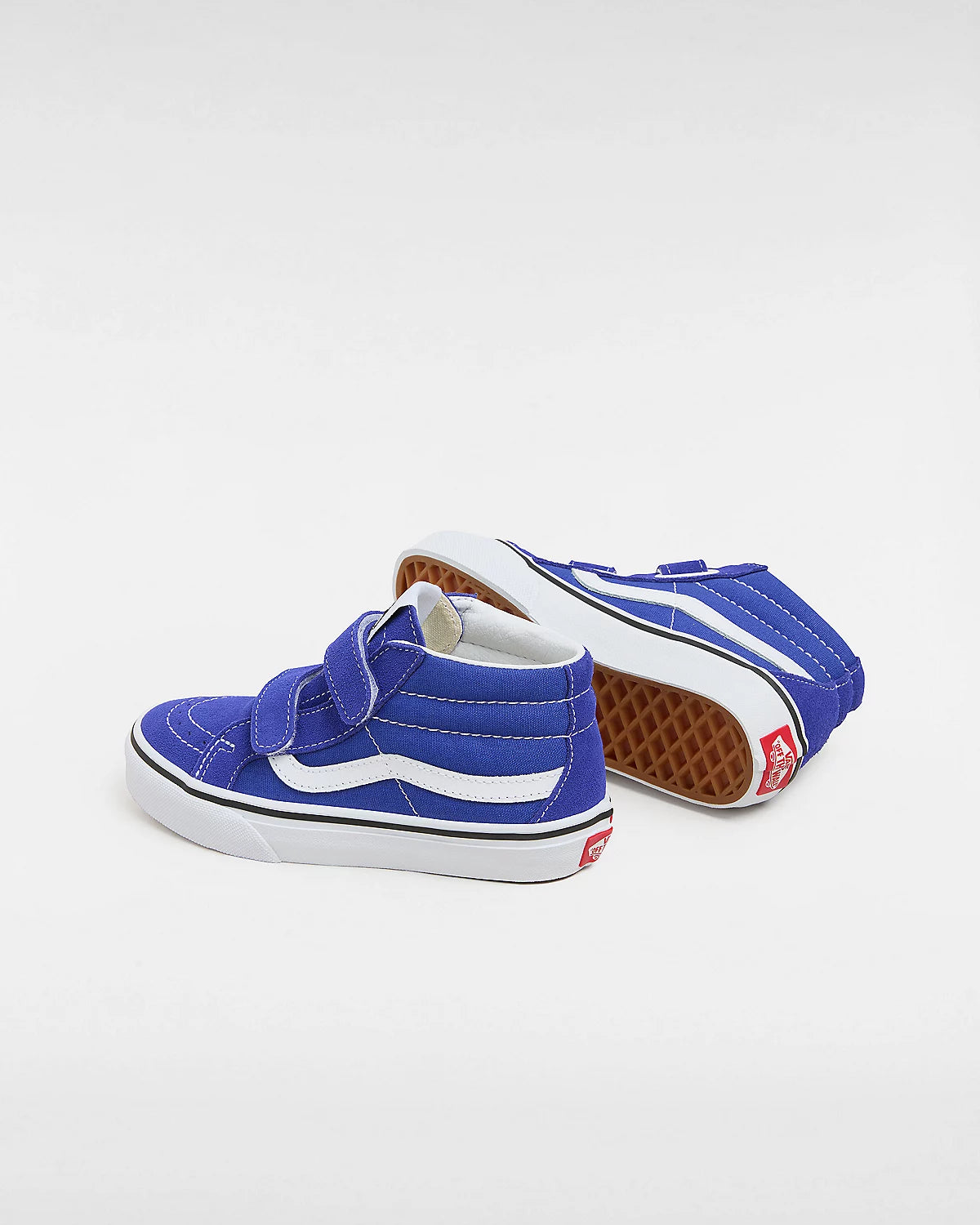 Vans - Sk8 mid reissue V - kids - velcro - blue