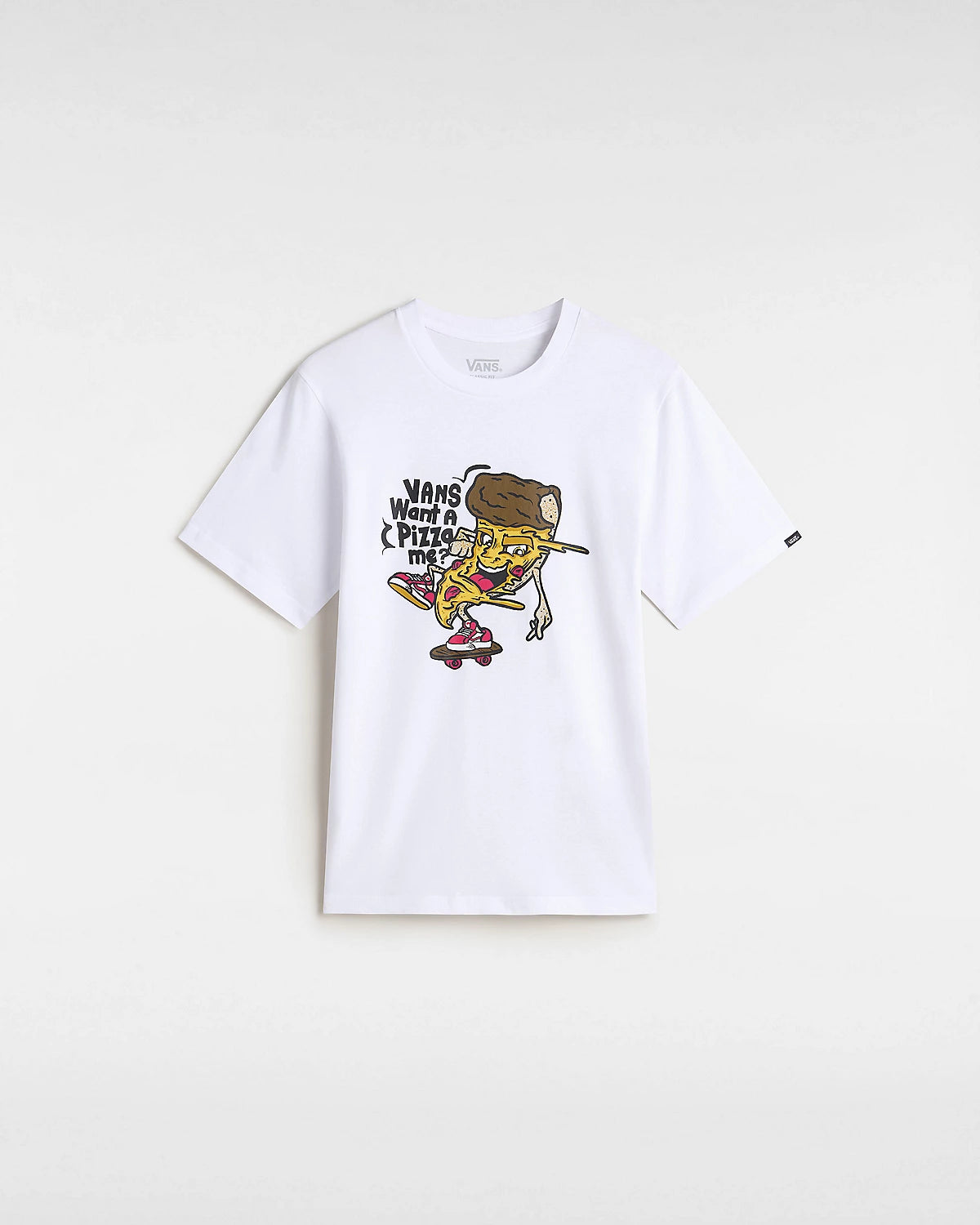 Vans - pizza me tee - white