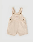 Goldie + Ace - burton denim short overalls - oat