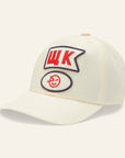 Wynken - nylon badge cap - ecru