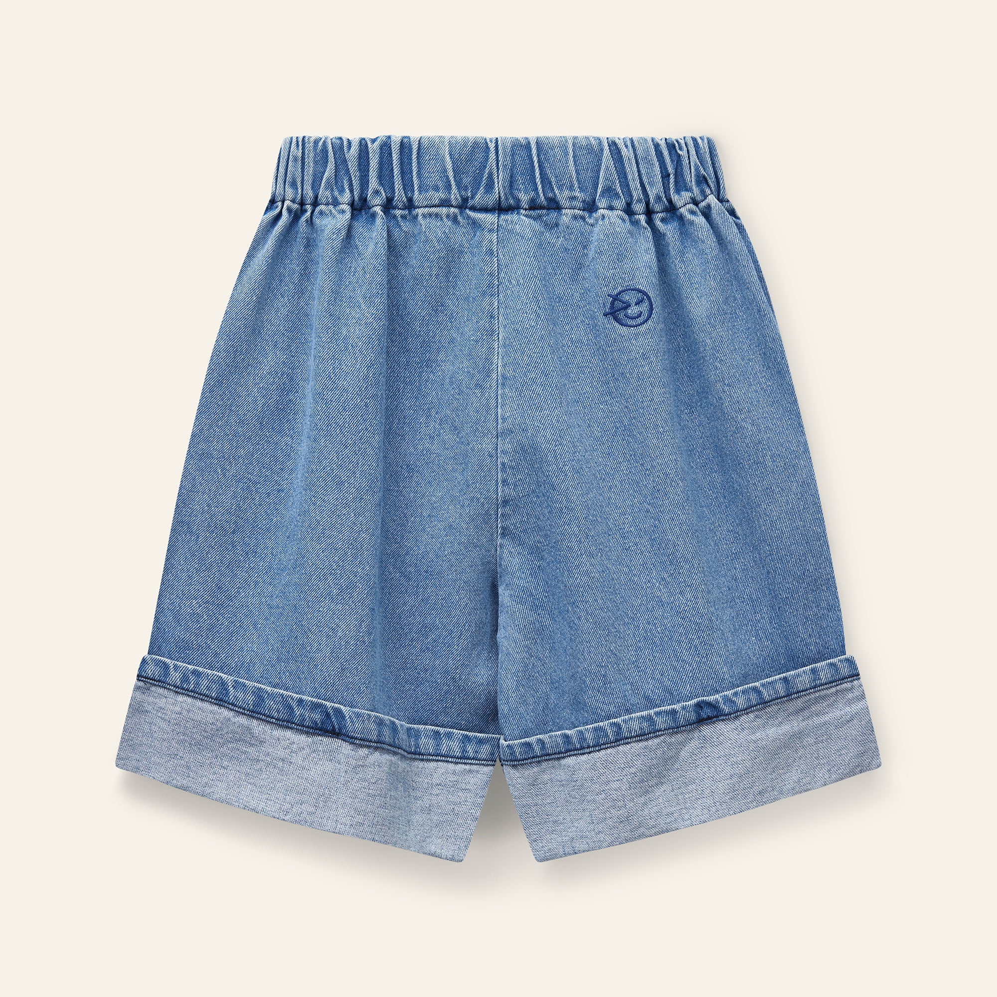 Wynken - keel culotte shorts - mid bleach wash