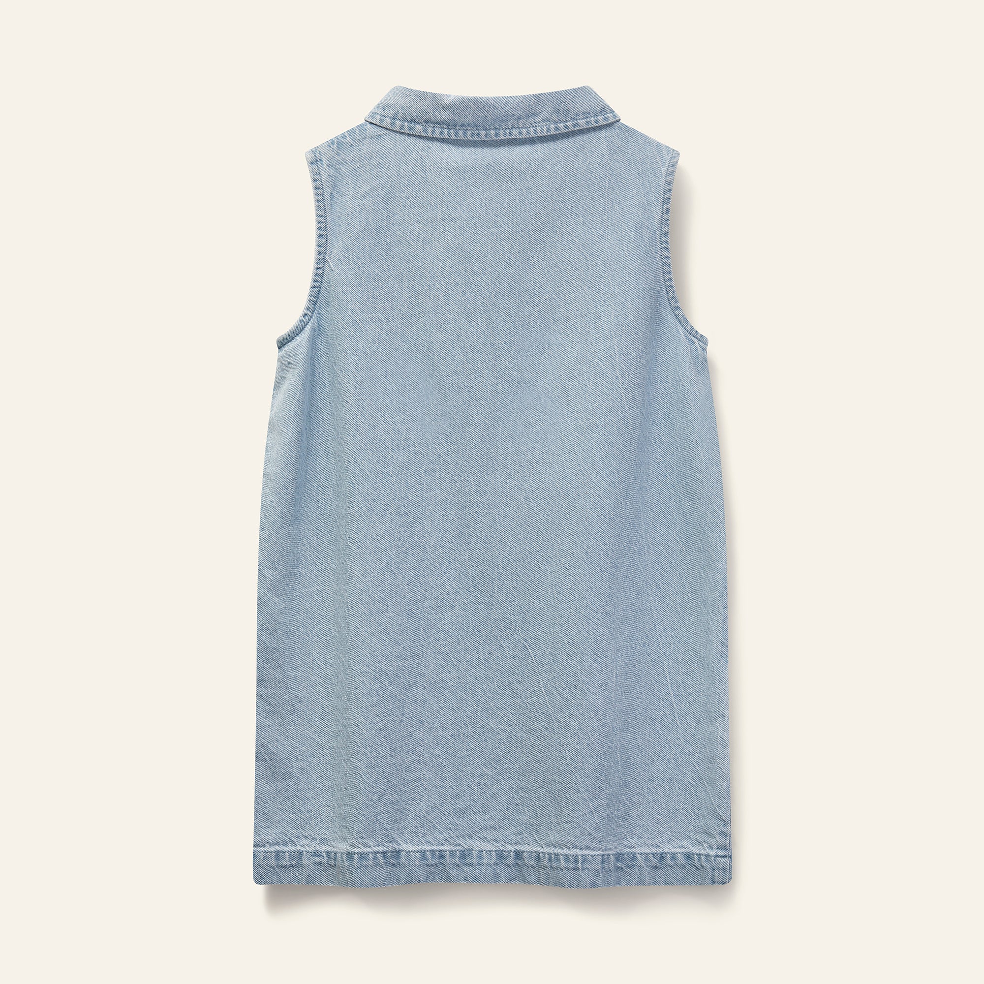 Wynken - amore denim dress - pale bleach