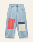 Wynken - kite block jean - setting sun/navy