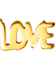 lulu copenhagen - gold plated love word earring - 1pc