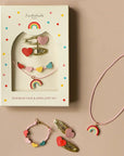 Rockahula - vintage rainbow hair & jewelery set