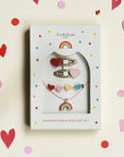 Rockahula - vintage rainbow hair & jewelery set