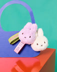 Miffy - fuzzy bag charm - lilac