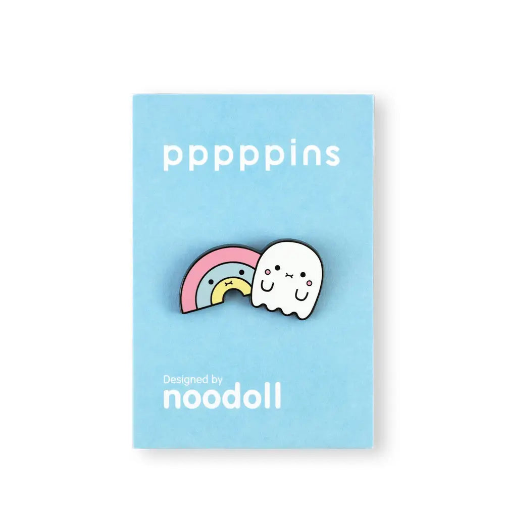 Noodoll - enamel pin - ricerainbow