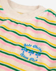 Bobo Choses - baby - have fun striped sweatshirt - multicolor cream