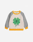Bobo Choses - baby - lucky clover sweatshirt - heather grey