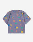 Bobo Choses - kids - multicolor bobo ranglan t-shirt - navy blue