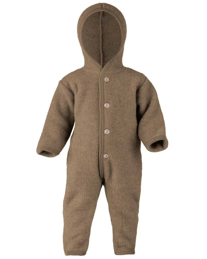 Engel Natur - Hooded overall - walnut melange