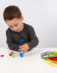 Sensory play - transparant color pincettes - pack of 12