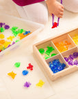 Sensory play - transparant color insects