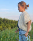 Ariane Knitwear - handmade wool cardigan - ecru