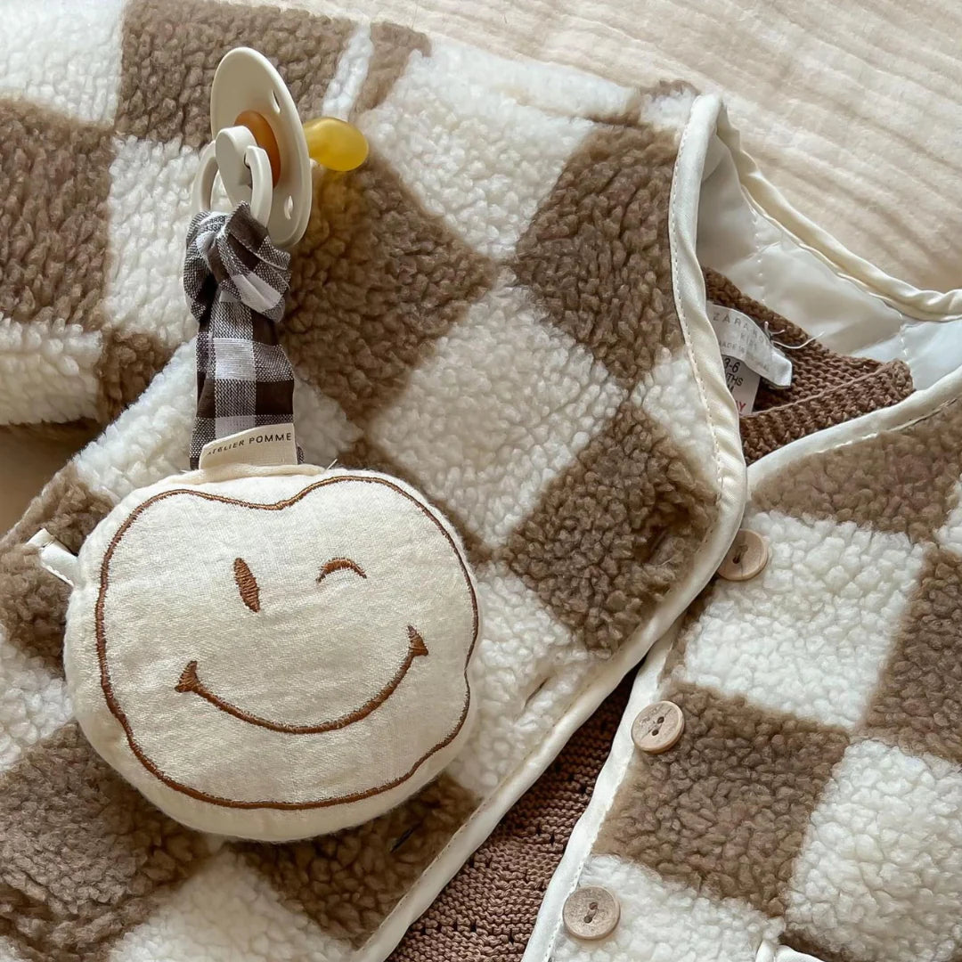 Atelier Pomme - pomme - pacifier cloth - cosy white
