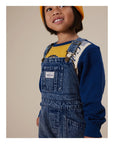 Goldie + Ace - blake vintage denim overalls - washed blue