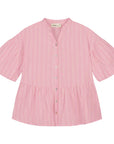 Charlie Petite - isabelle dress - pink/white stripes