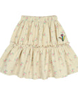 Jelly Mallow - single flower shirring skirt