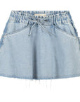 Charlie Petite - lianne denim skirt - light snow wash