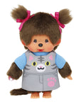 Monchhichi - girl with cat dress (20cm)