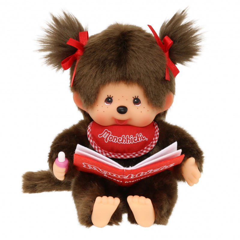 Monchhichi - girl with book (20cm)