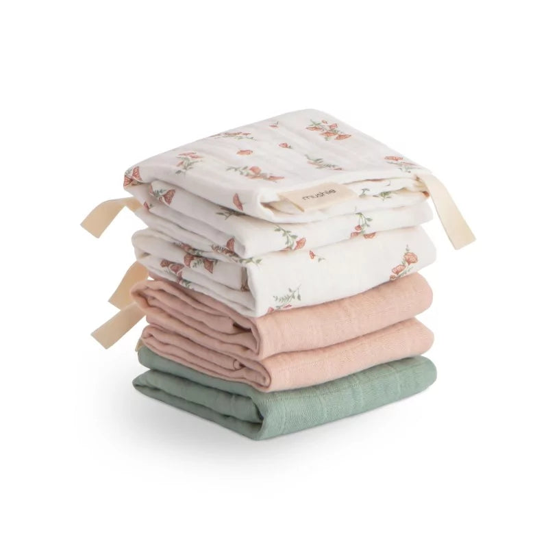 Mushie - 5pack muslin wash cloth