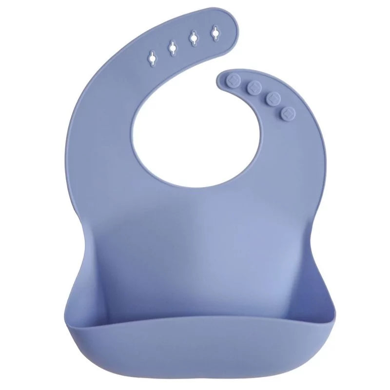 Mushie - silicone bib - powder blue