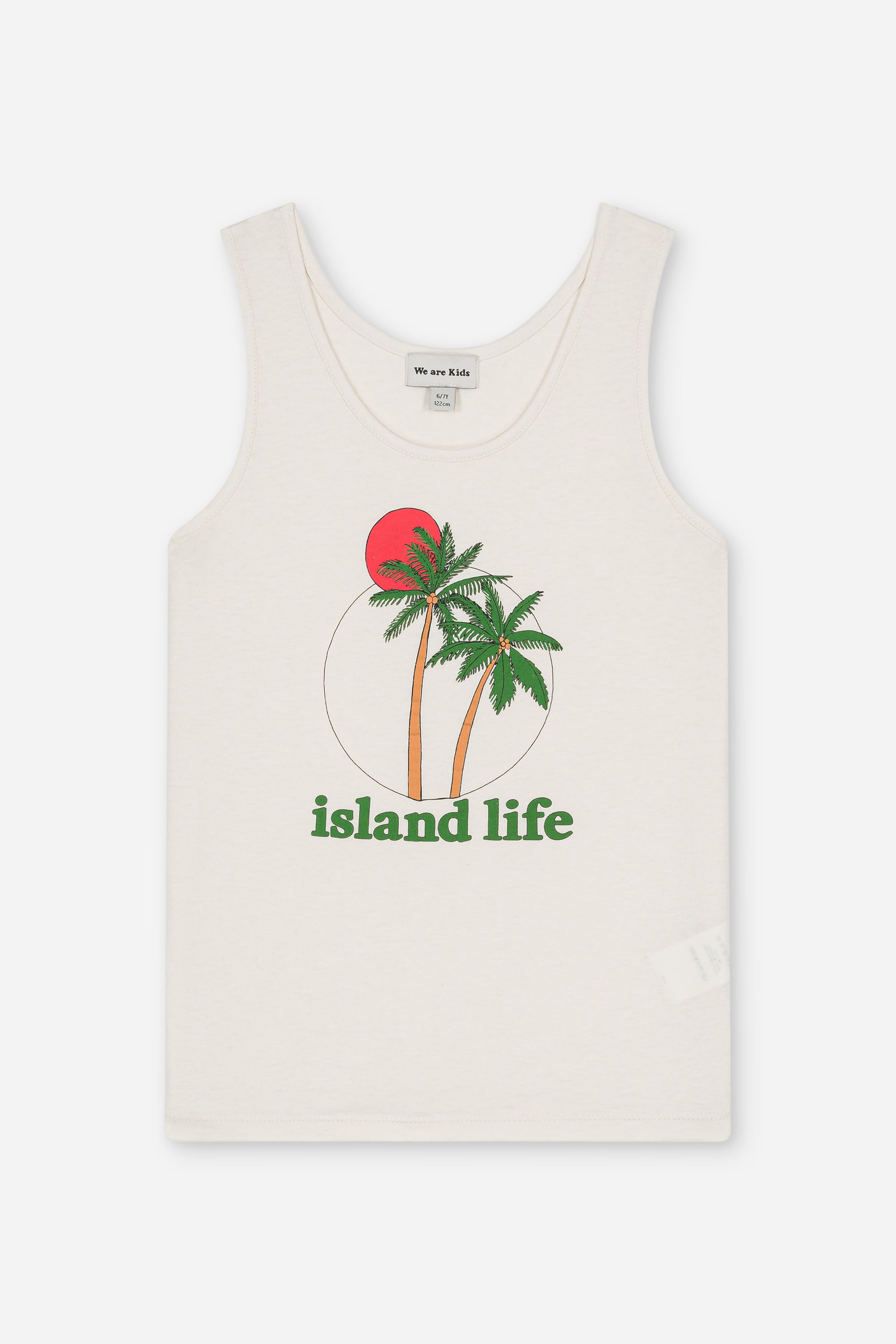 We are kids - marcel tanktop - white coconut island life