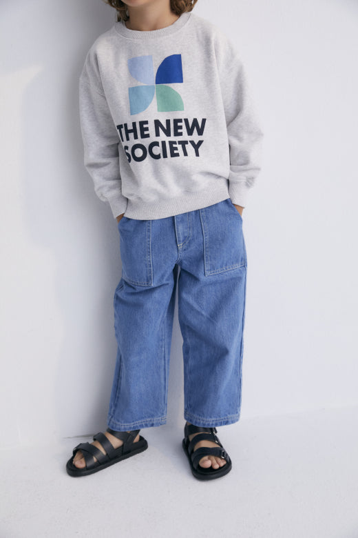 The New Society - meganisi - denim pants - mid blue