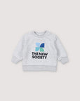 The New Society - Mykonos - baby sweatshirt - grey melange