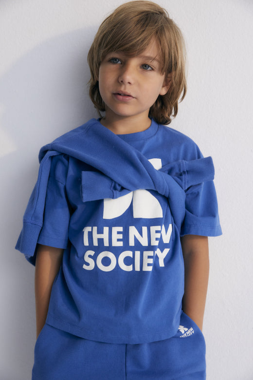 The New Society - Mykonos - t-shirt - cobalto