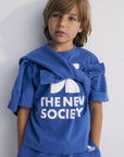 The New Society - Mykonos - t-shirt - cobalto