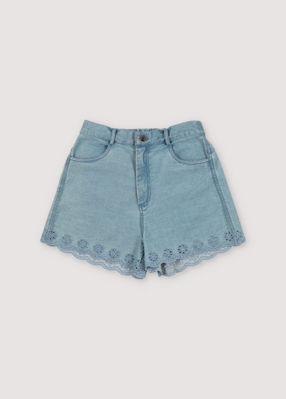 The New Society - Niobe - denim short - mid blue