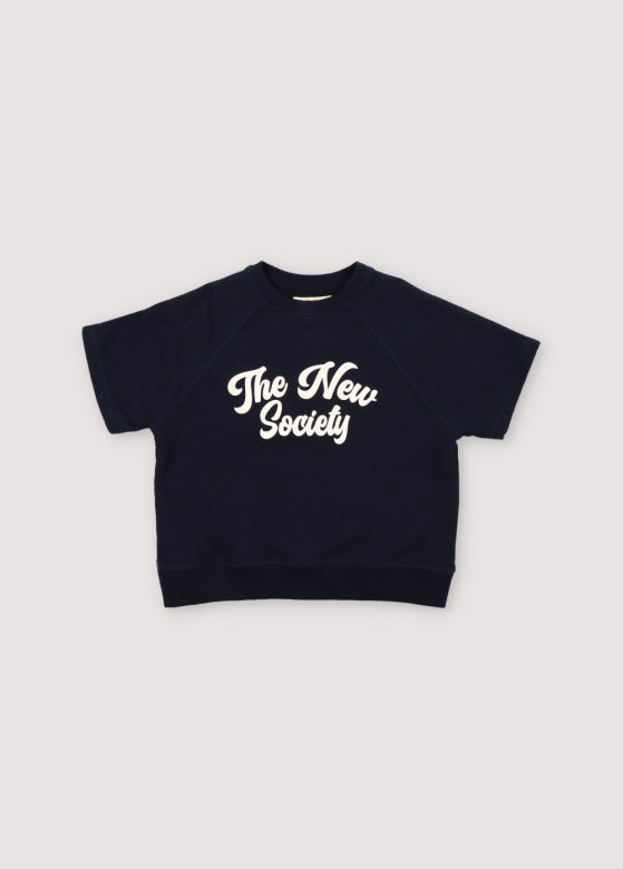 The New Society - Pylos - short sleeve sweatshirt - navy