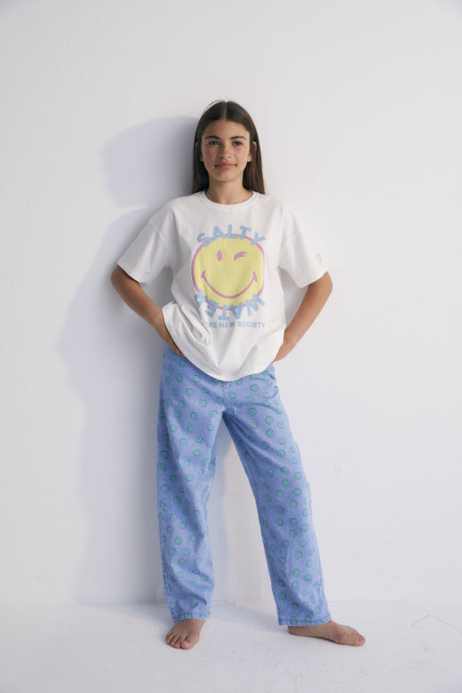 The New Society - Smiley - Denim pants - light blue