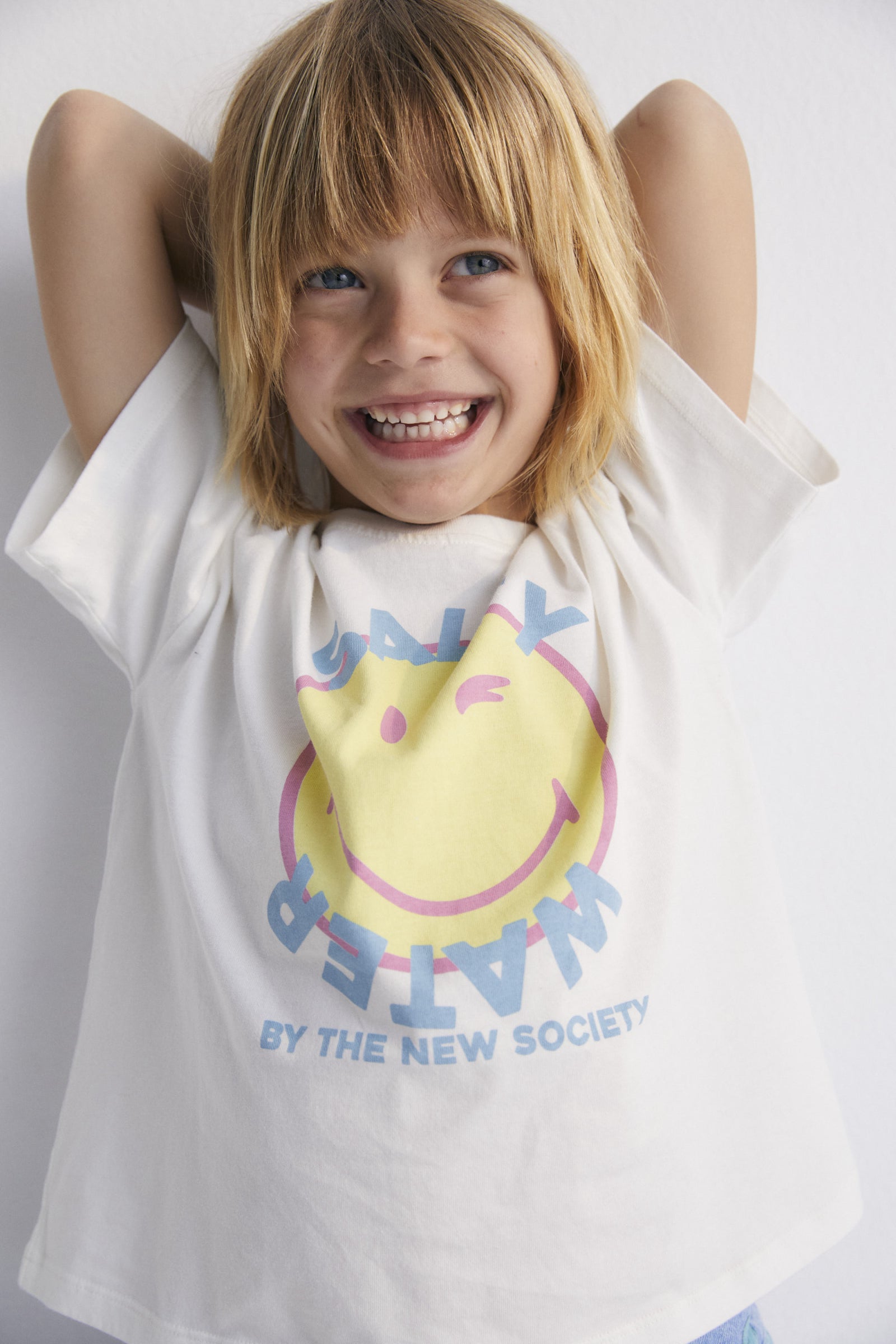 The New Society - Smiley - t-shirt - white