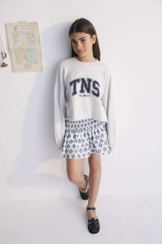 The New Society - Zoe - teen sweatshirt - grey melange