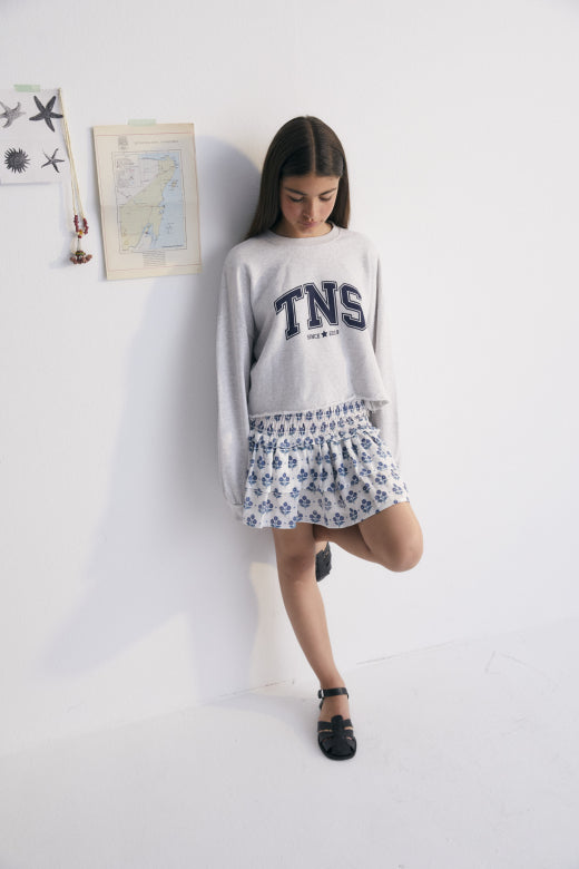 The New Society - Zoe - teen sweatshirt - grey melange