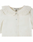 Emile et Ida - kids - embroided blouse - blanc