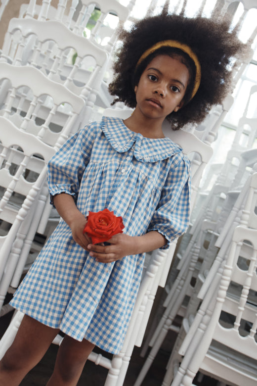 Emile et Ida - kids - dress - vichy lagon