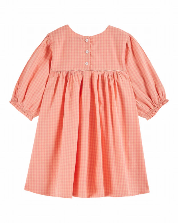 Emile et Ida - kids - vichy dress - pivoine