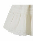 Emile et Ida - kids - embroided skirt - blanc