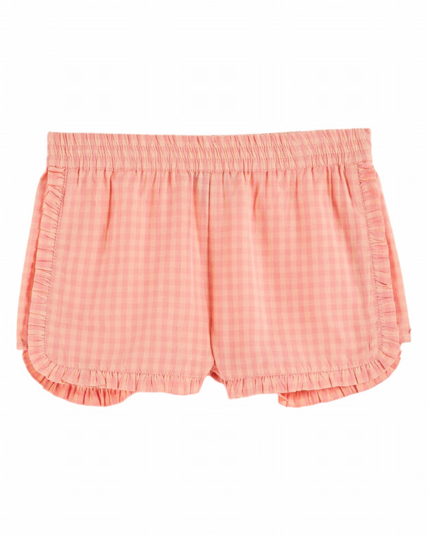 Emile et Ida - kids - vichy shorts - pivoine