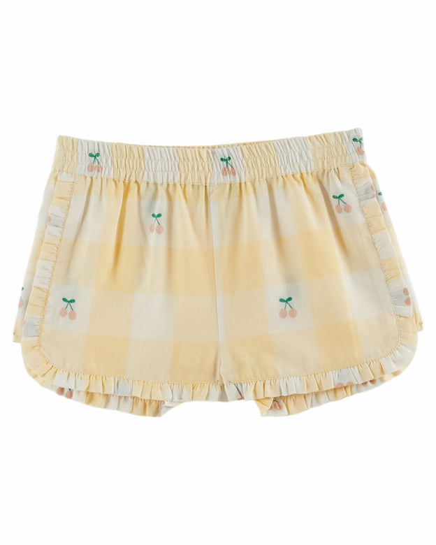 Emile et Ida - kids - vichy shorts - cerises