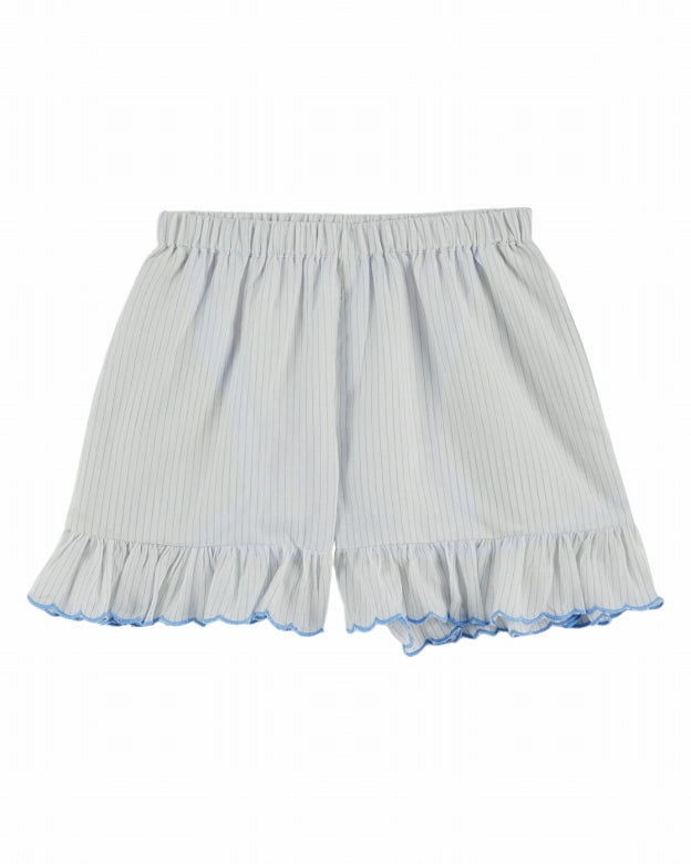 Emile et Ida - kids - stripe shorts - ciel