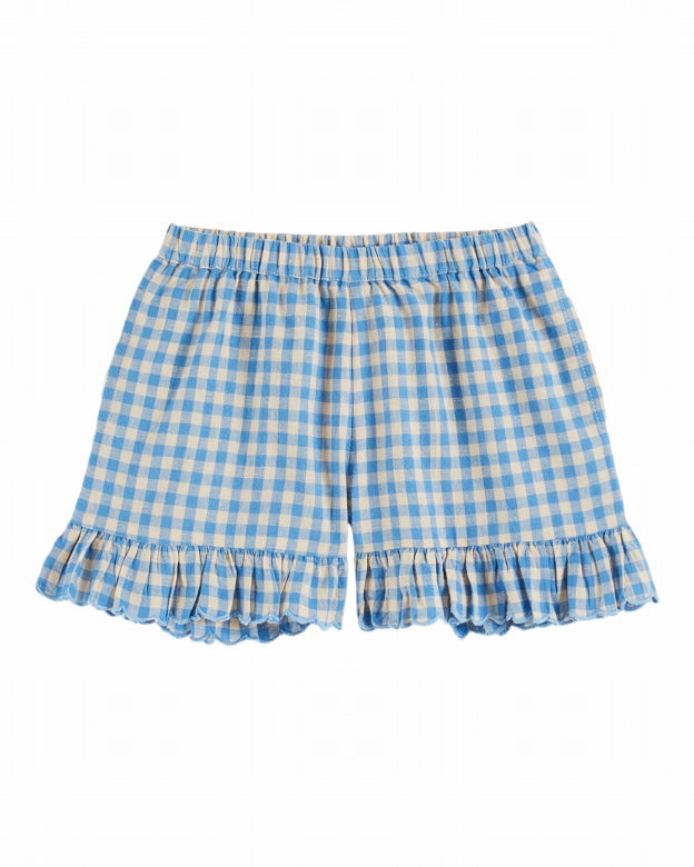 Emile et Ida - kids - vichy shorts - lagon