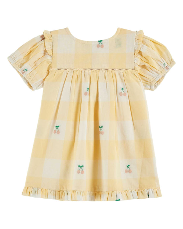 Emile et Ida - baby - dress - vichy cerises